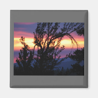 Coucher de soleil sur Island Lakes Magnet