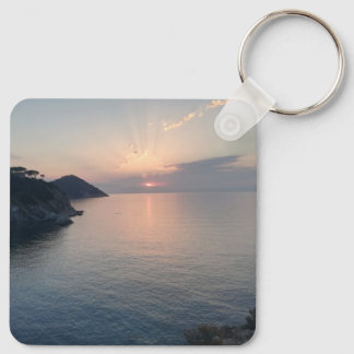 Coucher de soleil sur la mer - porte-clés photogra