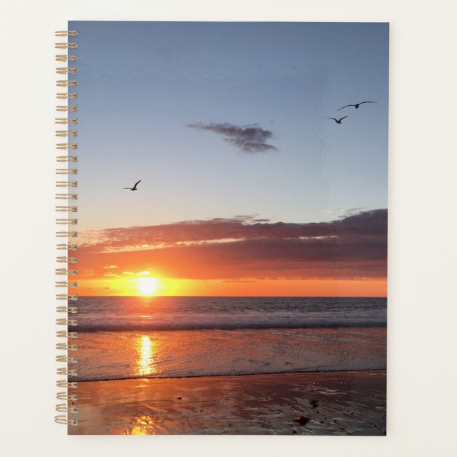 Coucher de soleil sur la plage (Devant)