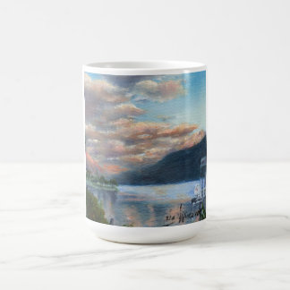 Coucher de soleil sur la tasse de Locarno