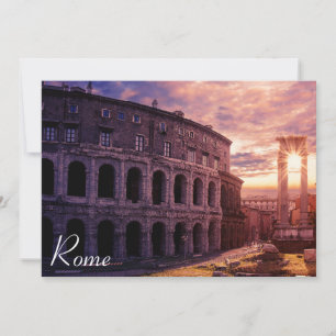 Coucher de soleil sur le Colisée de Rome à Rome