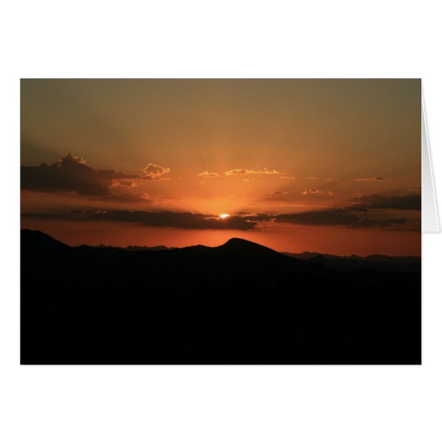 coucher de soleil sur le désert (Devant horizontal)