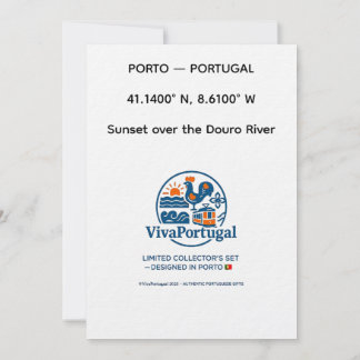 Coucher de soleil sur le Douro Portugal Invitation