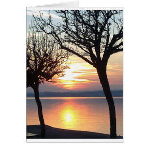 Coucher de soleil sur le lac