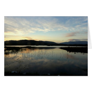 Coucher de soleil sur le lac, Comté de Galway, Irl