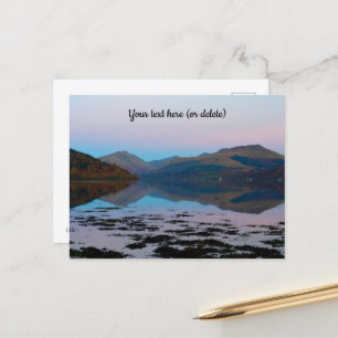 Coucher de soleil sur le Loch Fyne, carte postale