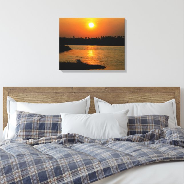 Coucher de soleil sur le Nil - Toile Art (Insitu(Chambre))