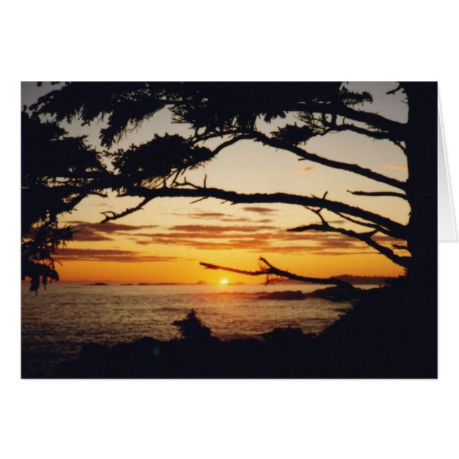 Coucher de soleil sur le Pacifique (Devant horizontal)