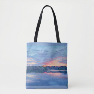Coucher de soleil sur le Sac fourre-tout du lac