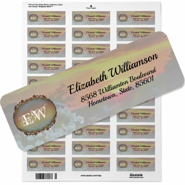 Coucher de soleil sur le toit 2295 Étiquette de ad (Créateur téléchargé)