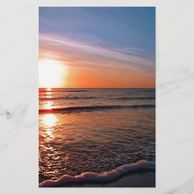 Coucher De Soleil Sur L'Eau (Devant)