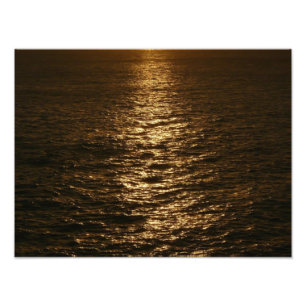 Coucher de soleil sur l'eau Photographie abstraite