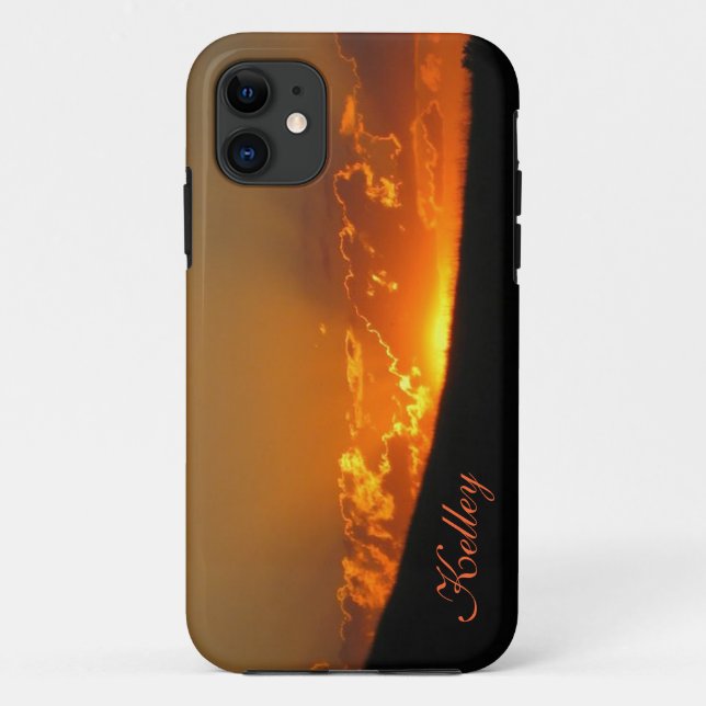 Coucher de soleil sur l'Horizon iPhone 5 Coque (Dos)