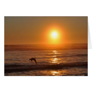 Coucher de soleil sur l'océan Pacifique