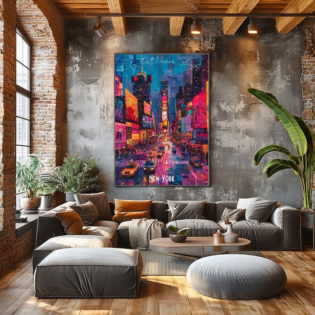 Coucher de soleil sur New York – Art mural vibrant (Créateur téléchargé)