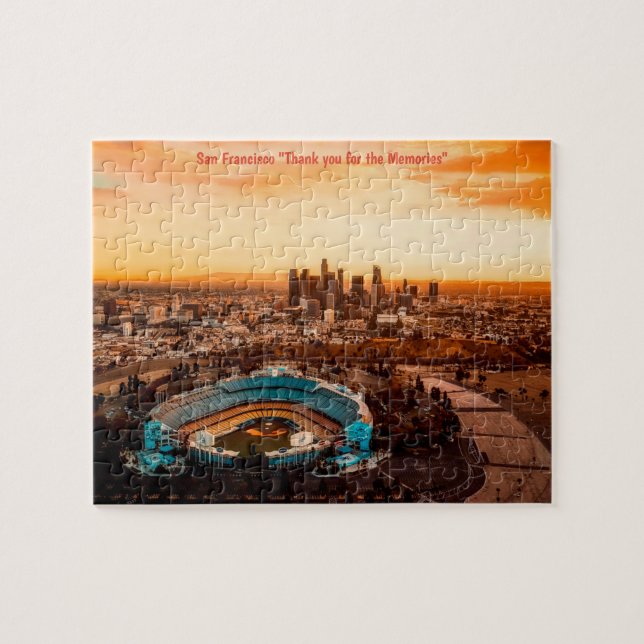 Coucher de soleil sur San Francisco. Puzzle (Horizontal)
