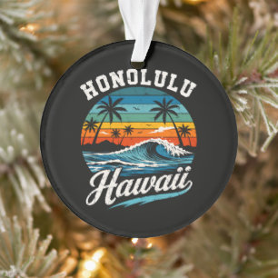 Coucher de soleil surf Honolulu Hawaï