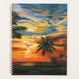 Coucher de soleil tropical étonnant