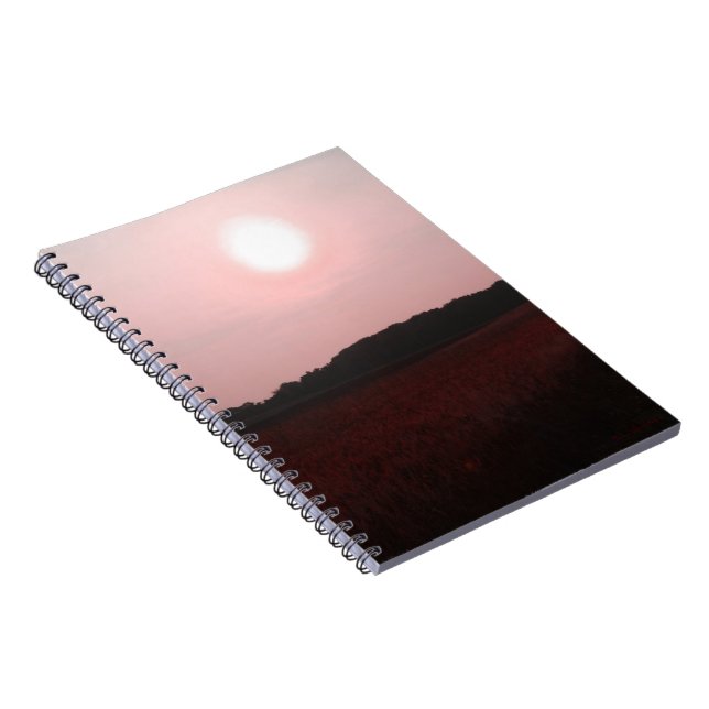 Coucher de soleil violet sur le Carnet de terrain (Côté Droit)