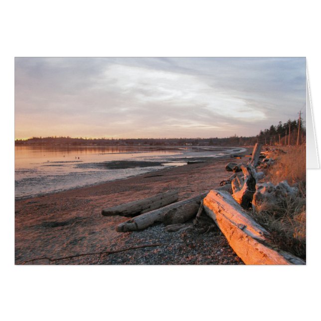 Coucher du soleil à la baie de bouleau (Devant Horizontal)