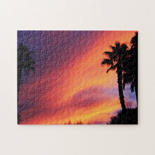 Coucher du soleil ardent puzzle