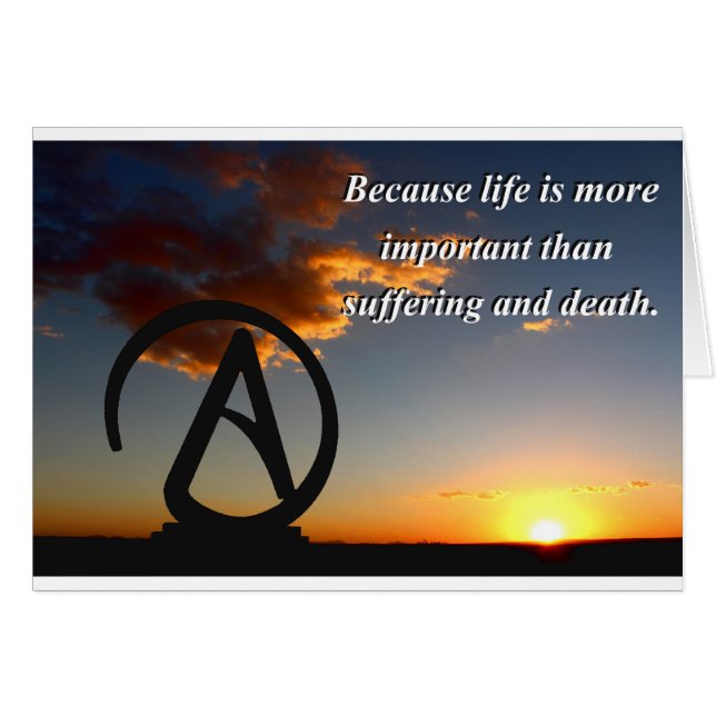 Coucher du soleil athée (Devant horizontal)