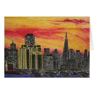 coucher du soleil au-dessus de San Francisco