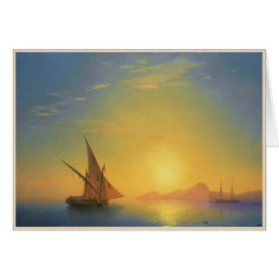 Coucher du soleil au-dessus des eaux de paysage