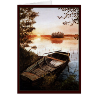 Coucher du soleil au lac