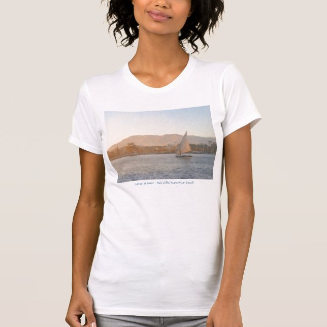 Coucher du soleil au T-shirt de Louxor (Devant)