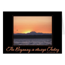 Coucher du soleil avec l'oiseau - le début est