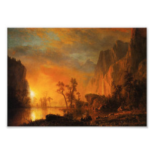 Coucher du soleil dans la copie de photo des