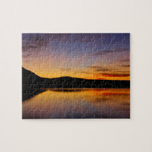 Coucher du soleil dans le puzzle difficile de