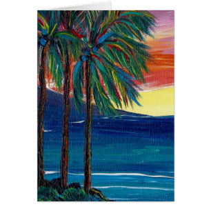 coucher du soleil de 3 paumes