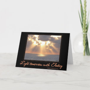 Coucher du soleil de carte d'inspiration