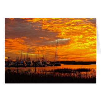 Coucher du soleil de crique de Tolers