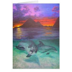 coucher du soleil de dauphin