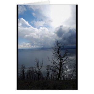 Coucher du soleil de lac Yellowstone