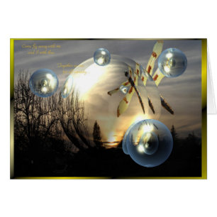 Coucher du soleil de libellule