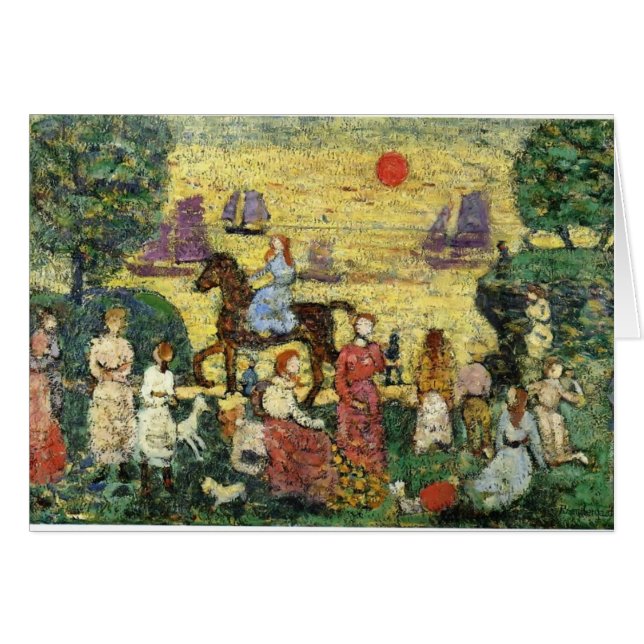 Coucher du soleil de Maurice Prendergast- et (Devant horizontal)