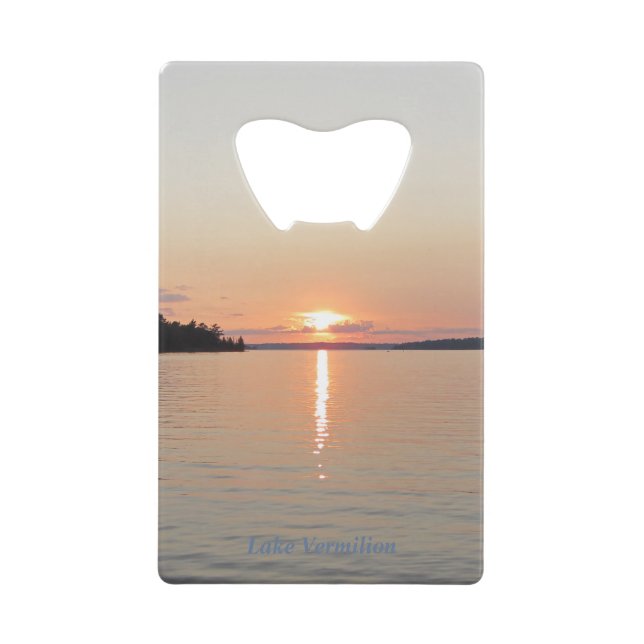 Coucher du soleil de Vermilion de lac (Devant)