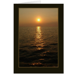 Coucher du soleil d'océan