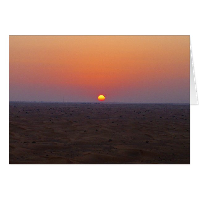 coucher du soleil du désert de dubaï (Devant horizontal)