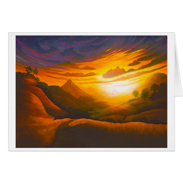 Coucher du soleil en poly canyon (Devant Horizontal)