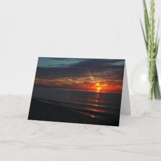 Coucher du soleil parfait au-dessus de carte de