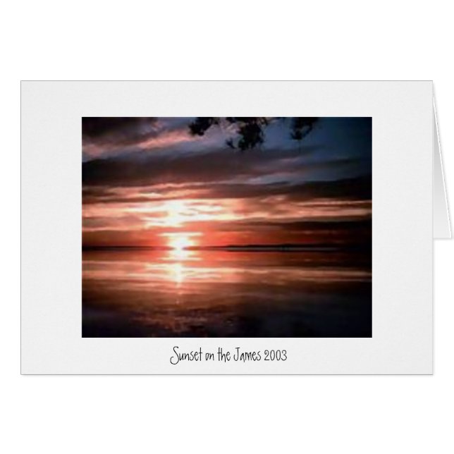Coucher du soleil sur James River (Devant horizontal)