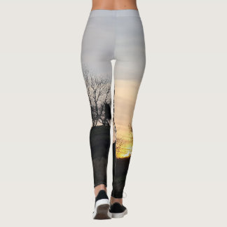 Coucher du soleil sur la colline - Leggings pour l