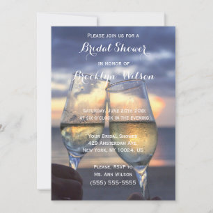 Coucher Du Soleil Sur La Plage Invitations De Douc