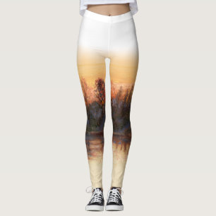 "Coucher du soleil sur la rivière" Leggings
