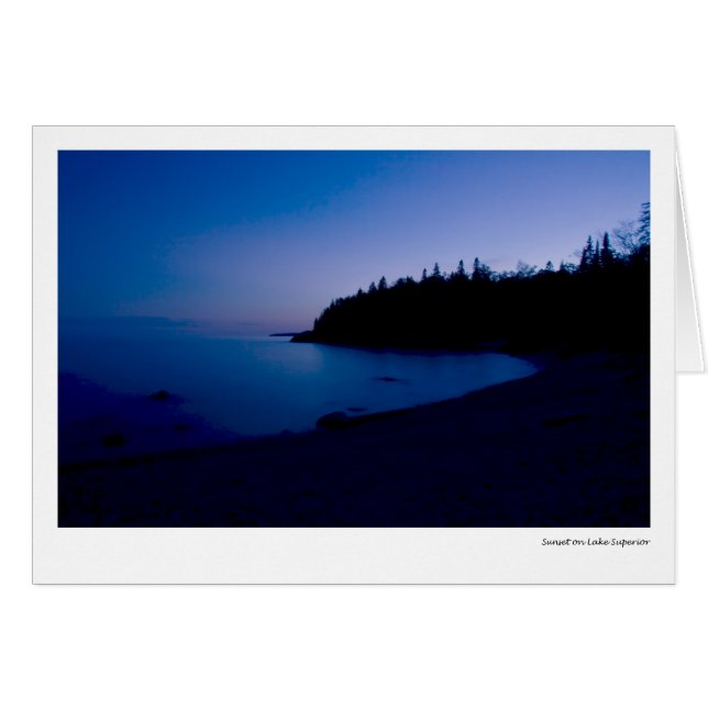 Coucher du soleil sur le lac Supérieur (Devant horizontal)